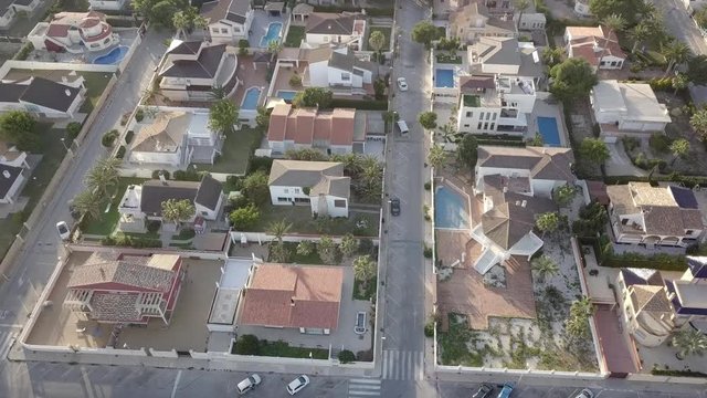 Houses from above in Spain