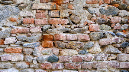Ancient stone brick wall texture