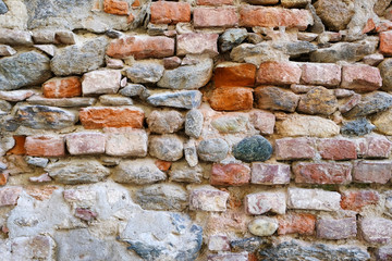 Ancient stone brick wall texture