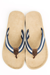 flip flops shoes on white background.