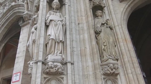 Brussels, Belgium, Graffiti, Mural, Metro, Atomium, Bus, Statues, and Squares in slow motion