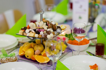 Beautiful regional table wedding decoration