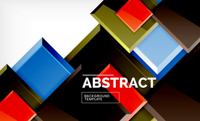 Square geometrical background