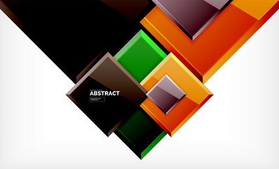 Square geometric background