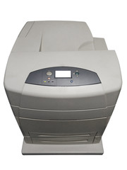 Printer isolated on white background