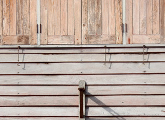 old wood home with window