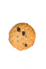 Cookies on white background. Copy space.