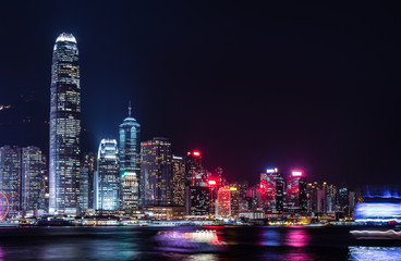 Fototapeta premium 香港 ビクトリア・ハーバー 夜景