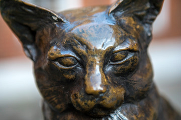 Fototapeta na wymiar Hodge the Cat Statue in London