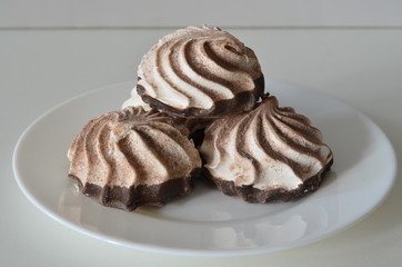 chocolate cake with cream