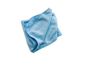 blue microfiber cloth