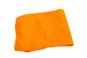 Orange microfiber cloth