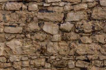 texture of mountain stone wall