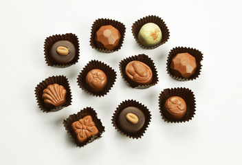Mixed chocolate candies	