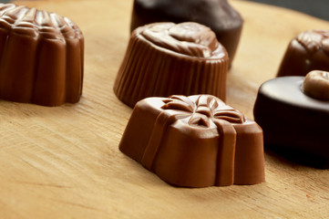 Mixed chocolate candies