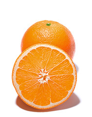 Orange. Isolated on White Background with Shadow.
