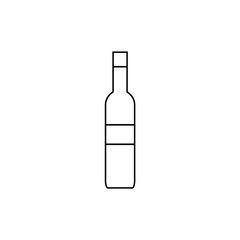 Bottle of wine. vector illustration