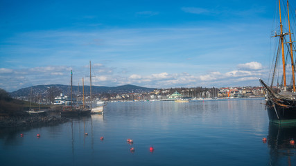Widok z Bygdøy Oslo Landscape from Bygdoy Krajobraz Oslo Norwegia Norway Norge Skandynavia Scandinavia © Dreamnordno