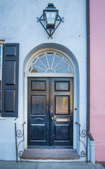 front view of ancient house in Charleston city