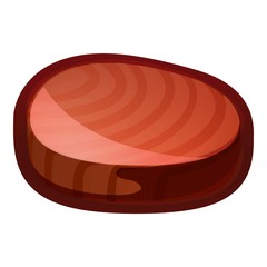 Steak icon. Cartoon of steak vector icon for web design isolated on white background