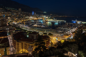 Monaco by night