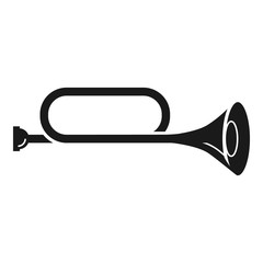 Classic trumpet icon. Simple illustration of classic trumpet vector icon for web design isolated on white background