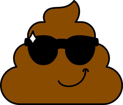 recommend clip art: WebCool, confident poop emoji vector illustration