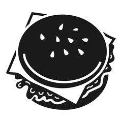 Burger icon. Simple illustration of burger vector icon for web design isolated on white background