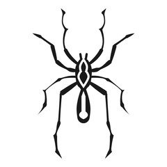 Bug spider icon. Simple illustration of bug spider vector icon for web design isolated on white background