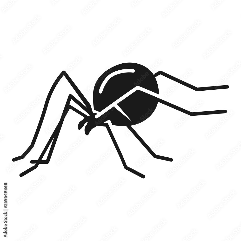 Poster widow spider icon. simple illustration of widow spider vector icon for web design isolated on white 