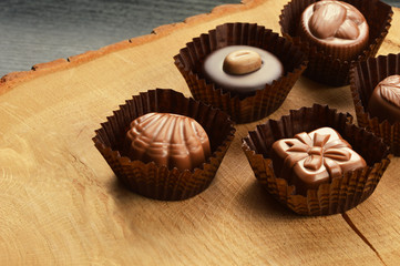 Mixed chocolate candies