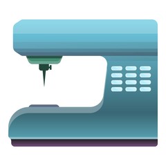 Modern sew machine icon. Cartoon of modern sew machine vector icon for web design isolated on white background