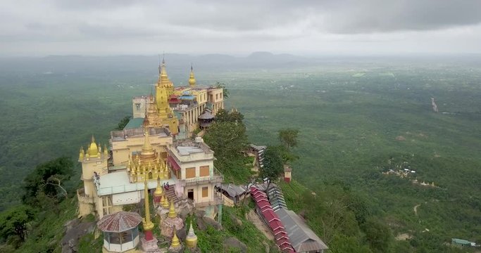 Aerial shot of Mount Popa, Myanmar (Burma) 09