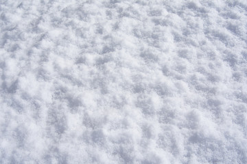 Texture photo of white snow. Snow background image.