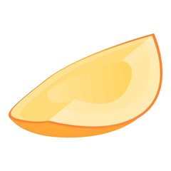Part of melon icon. Cartoon of part of melon vector icon for web design isolated on white background