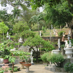 ornate statues in the marble mountains of danang march 2019