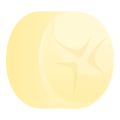 Piece of banana icon. Cartoon of piece of banana vector icon for web design isolated on white background