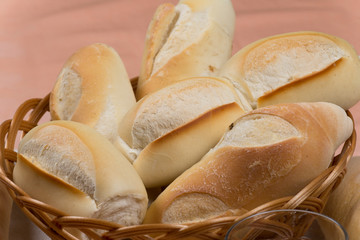 basket of french breads