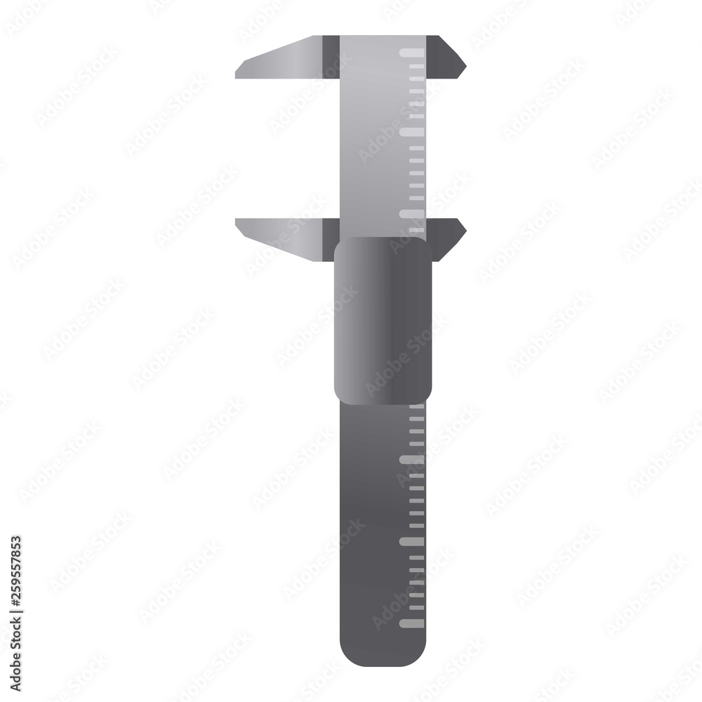 Aufkleber caliper icon. cartoon of caliper vector icon for web design isolated on white background