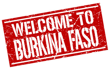 welcome to Burkina Faso stamp