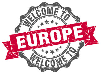 europe round ribbon seal