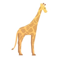 Giraffe icon. Cartoon of giraffe vector icon for web design isolated on white background