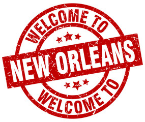 welcome to New Orleans red stamp