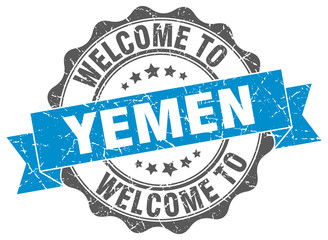 Yemen round ribbon seal