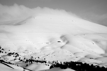 This is a capture for a landscape during winter in north Lebanon the shot was taken in late march 2019 and you can see the beauty of the nature and the mountains