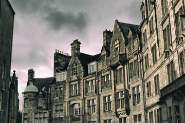 Fototapeta na wymiar Buildings in Old Town, Edinburgh, Scotland