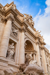 Fototapeta premium Trevi Fountain. Rome, Italy. Vertical
