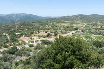 Fototapeta na wymiar Crete. Mountain valley view
