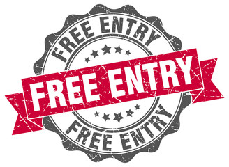 Obraz premium free entry stamp. sign. seal