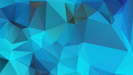 Abstract Blue Color Polygon Background Design, Abstract Geometric Origami Style With Gradient